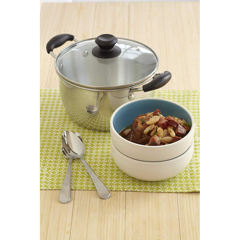 IMUSA 8-qt. Aluminum Stock Pot with Glass Lid and Bakelite Handles